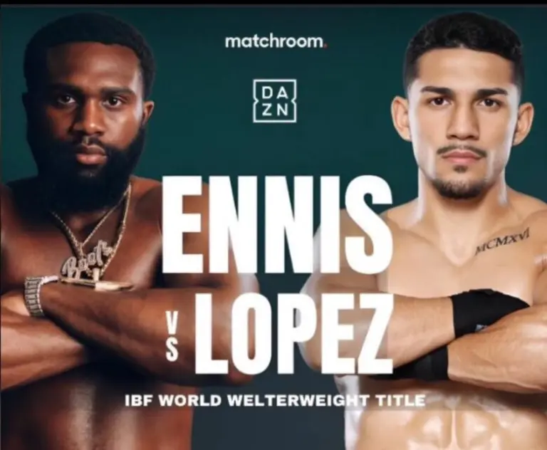 Teofimo Lopez to challenge Jaron Ennis for the welterweight title — to be held in Saudi Arabia.