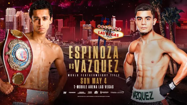 Breaking News: Espinoza vs. Vazquez – WBO World Featherweight Title Match
