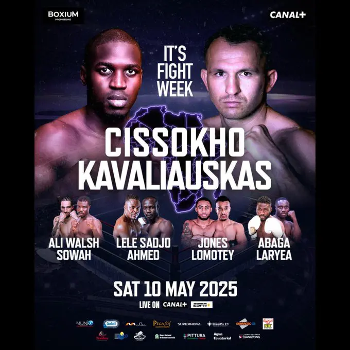 Breaking News: WBC World Welterweight Title Eliminator – No.2 Sissoko vs No.4 Kavaliauskas, Equatorial Guinea Event・快讯：WBC世界次中量级挑战者决定战 —— 第二名西索科 vs 第四名卡瓦利奥斯卡斯，赤道几内亚举行