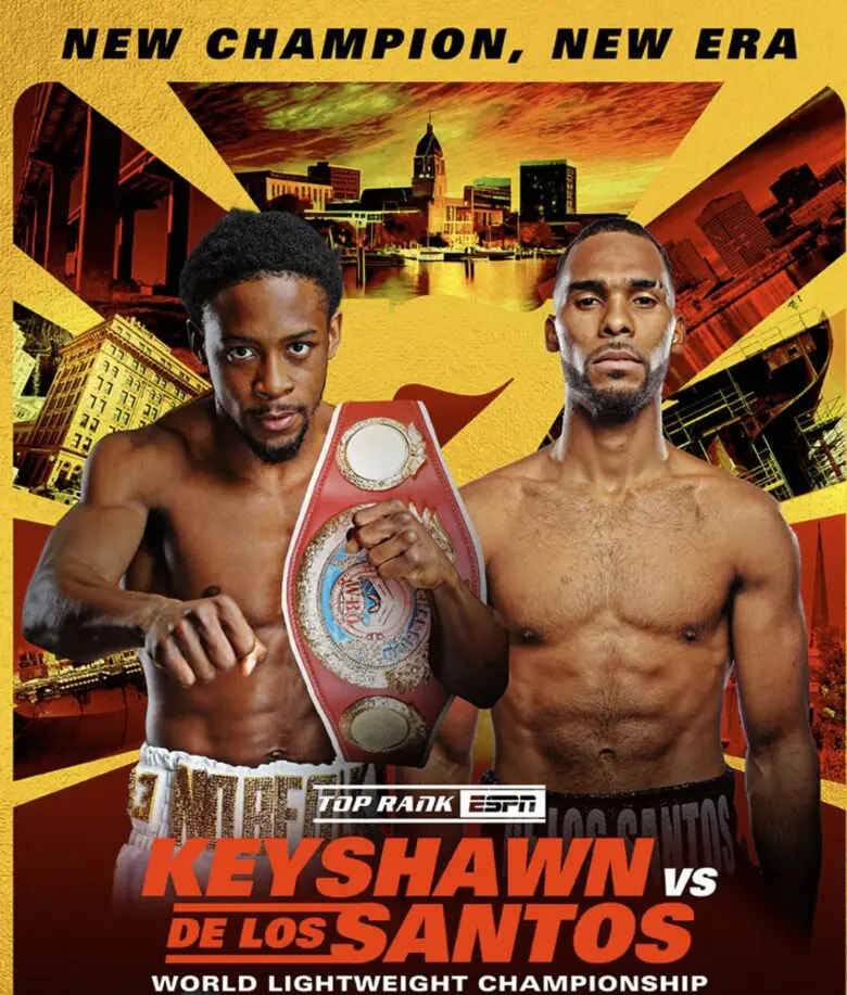 Canceled Due to Overweight: Keyshawn Davis vs. Edwin De Los Santos – WBO World Lightweight Title Fight